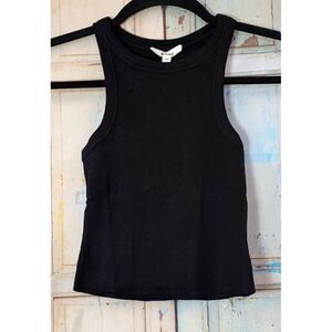 The Base Womens Size Small Black Sleeveless Scoop Neck Pullover Tank Top